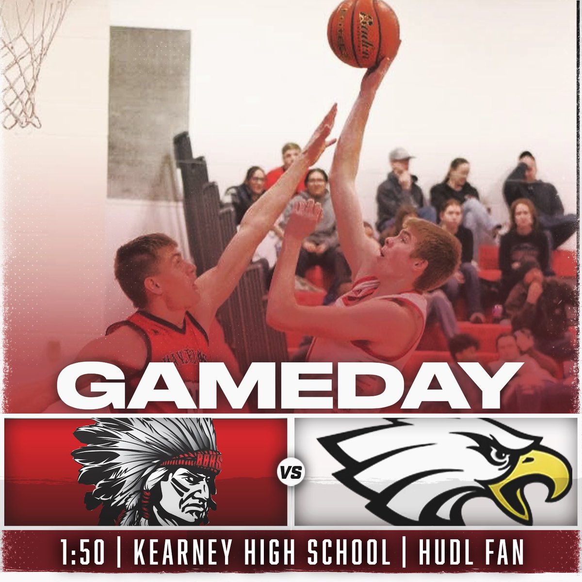 ‼️GAMEDAY‼️
 
🆚 Arlington
📍 Kearney High School 
⏰ V 1:50
📺Hudl Fan