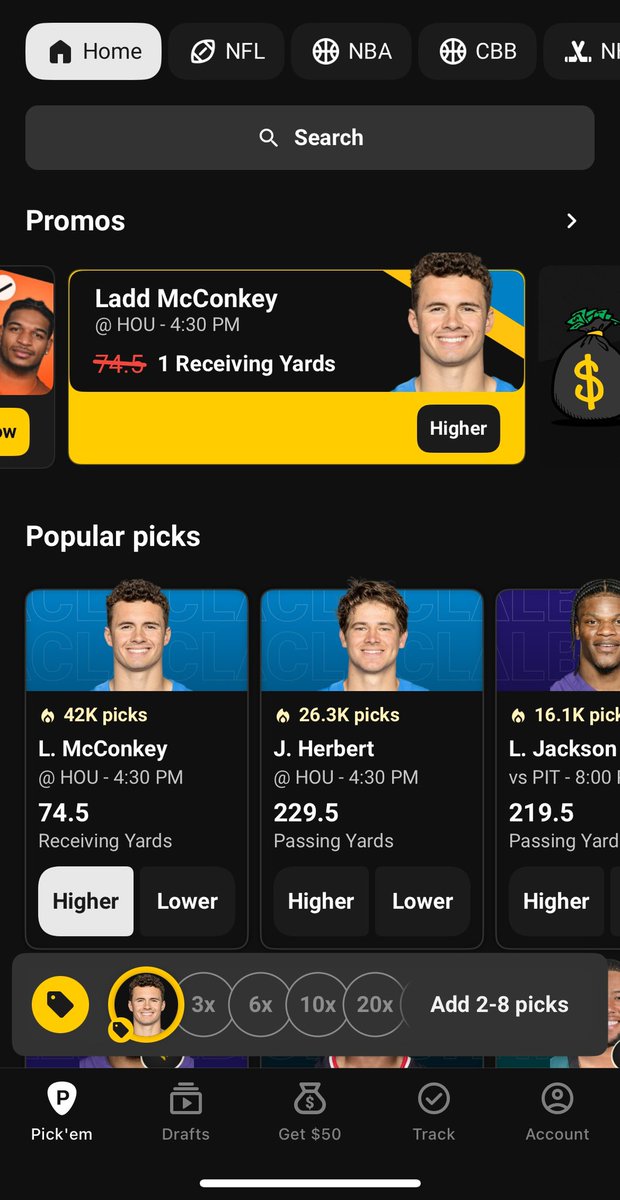 AndyBegazo's tweet photo. @UnderdogPicks Got my boy Ladd 😤 Liking the flexibility to choose who I think will perform, and can’t complain with it getting reduced to 1 yard. Can’t wait for more of these promos in the future https://t.co/mpszQ7Bgv4