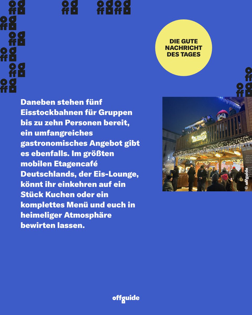 offguide's tweet image. Anzeige · Die zweistöckige Eisbahn, die 2024 erstmals auf dem Kennedyplatz in der Innenstadt aufgebaut wurde, kehrt diesen Sonntag zurück. Ab 11 Uhr startet der Essener Wintertraum die Freizeitattraktion für Jedermann mitten in Essen. 
#essenerwintertraum #essenruhr #offguide
