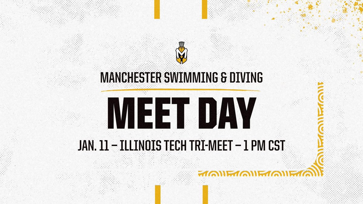 SWIM: It's Meet Day! Swim &amp; Dive are back and ready to make a splash, this time traveling to Chicago to take on Illinois Tech and North Central College, TODAY, at 1 PM CST!

#MUSpartans | #SpartanPride