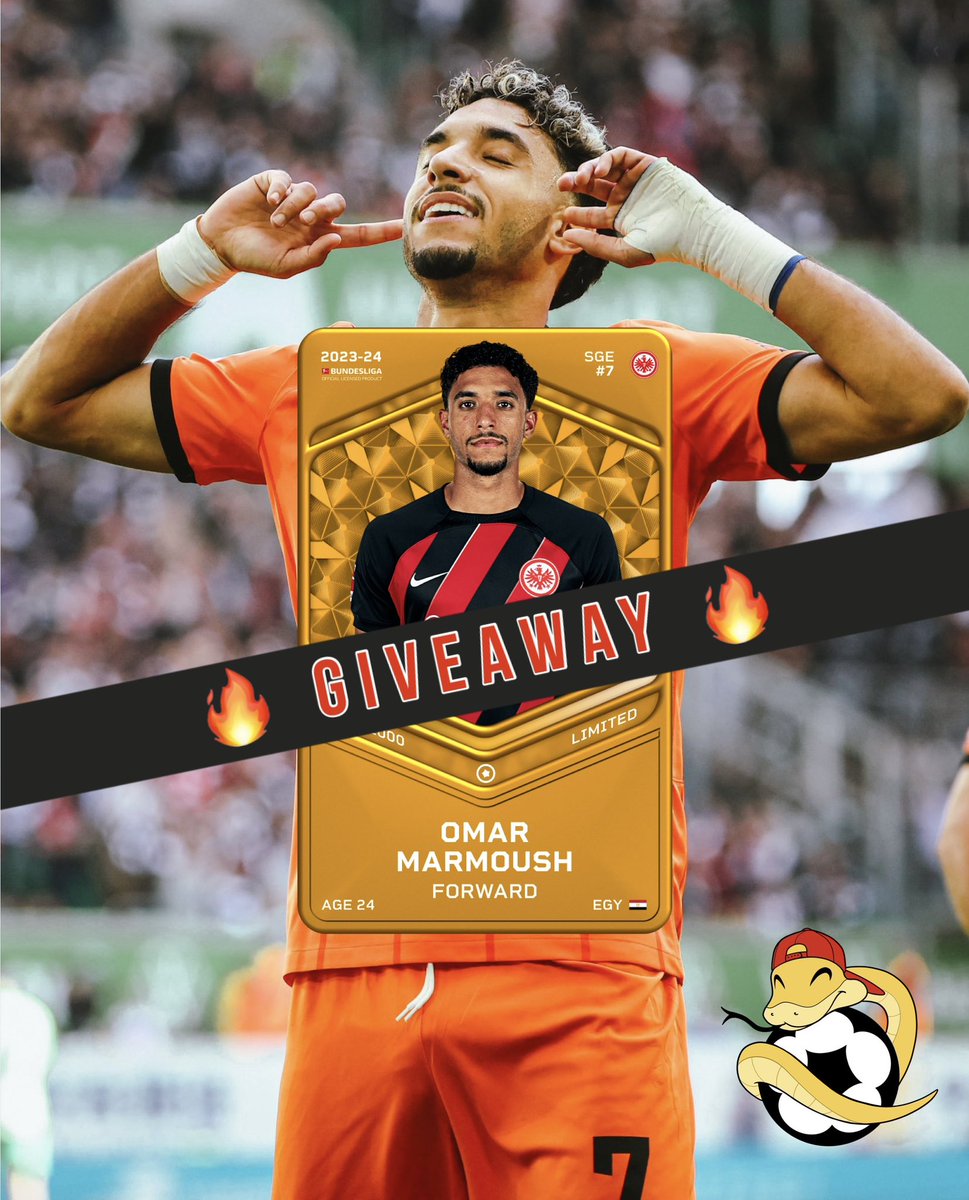 🔥 GIVEAWAY 🔥

❗️Swaps and AutoBuy in FIAT and ETH available 🤝
Check my gallery -&gt; link in bio 👆

Do you want to try to win my Omar Marmoush? 🔥

Retweet and tag 2 friends!
Ends on 14th Jan