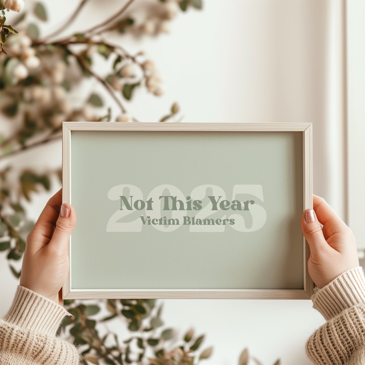 WorthyWonderful's tweet photo. Not this year…
#2025 #notthisyear #stopvictimblaming 
https://t.co/DH18VGIqYk https://t.co/Bp0PBVsRzH