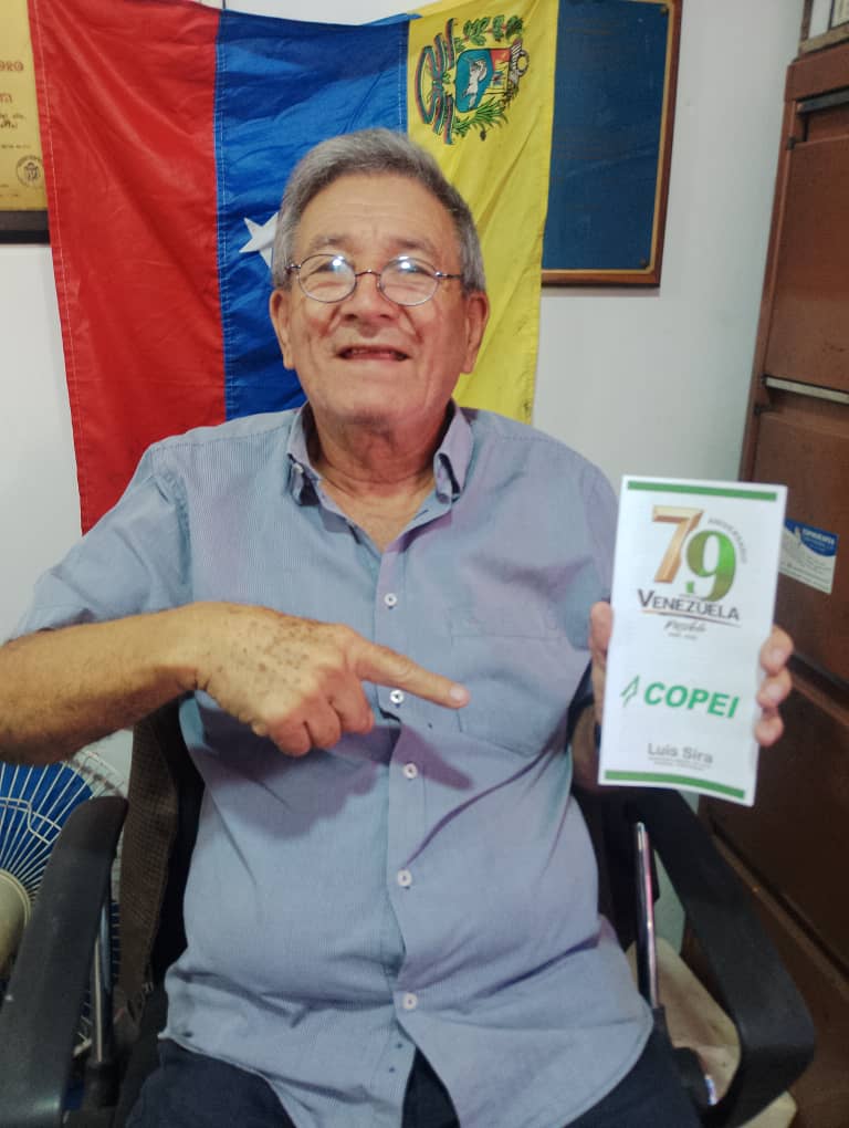 "En <a href="/Copei_Portug/">Partido COPEI Portuguesa</a> estamos de júbilo y en pleno proceso organizativo por la conmemoración del Aniversario 79 de esta escuela de la Democracia. Actividad que haremos en homenaje al expresidente de la República, Luis Herrera Campins"

𝗟𝘂𝗶𝘀 𝗦𝗶𝗿𝗮 
𝗦𝗲𝗰𝗿𝗲𝘁𝗮𝗿𝗶𝗼