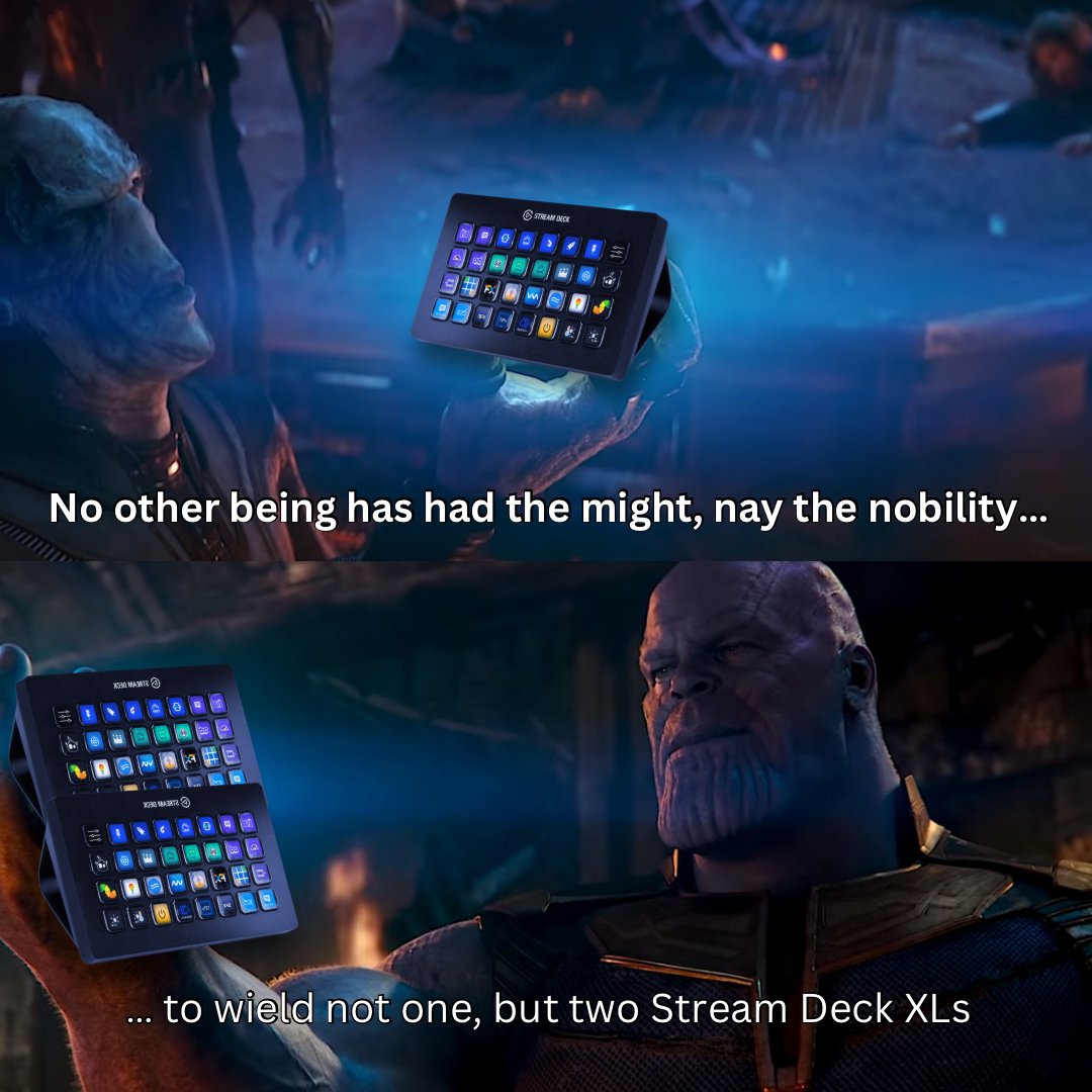 elgato's tweet photo. Perfectly balanced, as all things should be. https://t.co/shZuJFr7bR
