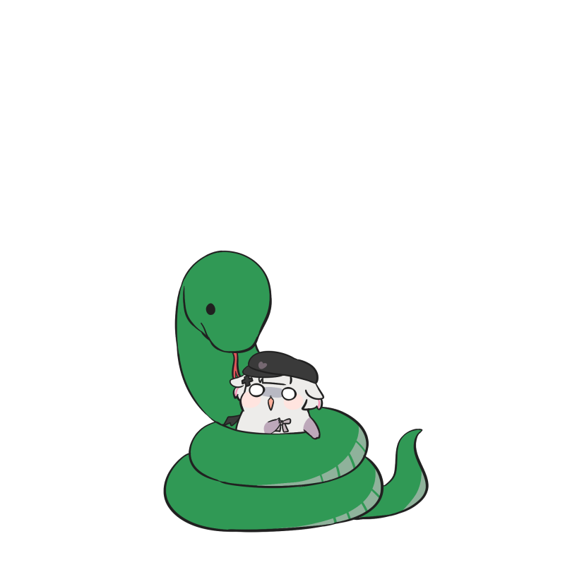 「巳年ハムさん 」|トゥーミのイラスト