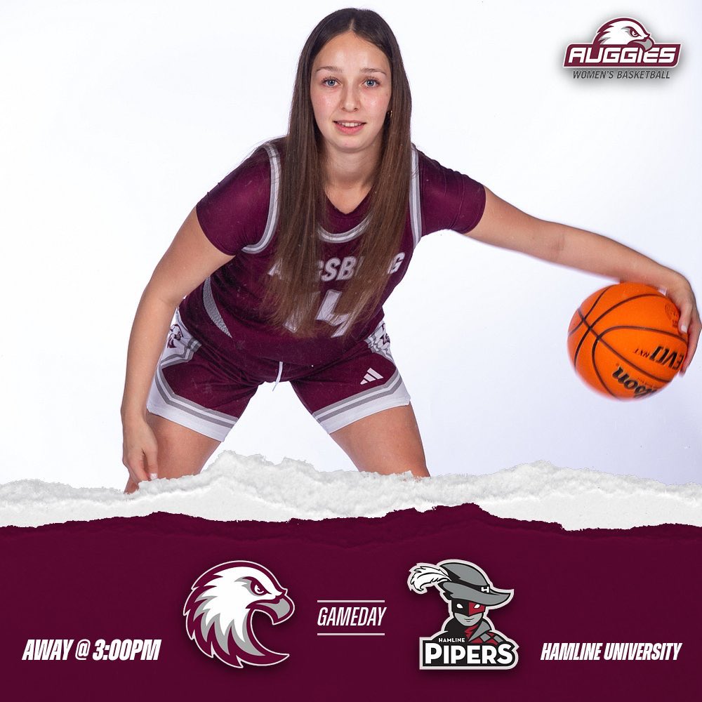 AUGGIES TAKE ON HAMLINE TODAY! Auggies are on the road at Hamline University at 3:00pm!

📍Hutton Arena - Hamline University
⏰ 3:00pm
📺miacsportsnetwork.com/hamline/

#auggiepride 🦅