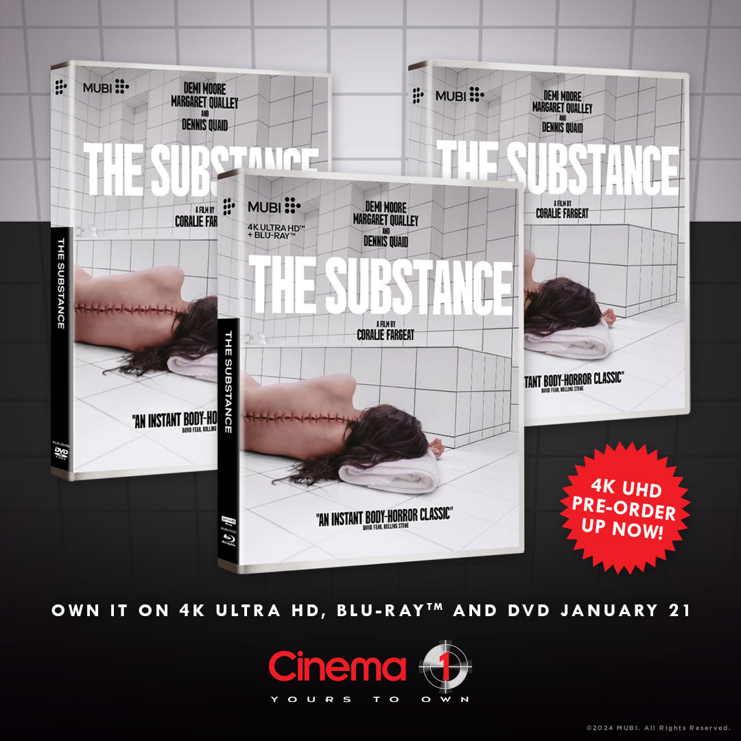 cinema1store's tweet photo. π¨ BREAKING NEWS π¨ 4K pre-order for The Substance now available!
Yours to own January 21 - pre-order your copy today in-store and online at https://t.co/40Wx1oMhnW
#Preorder #NewMovies #TheSubstance #DemiMoore #MargaretQually #CoralieFargeat #Horror #Bluray #4K #4KCollection https://t.co/1SXchXwU2D