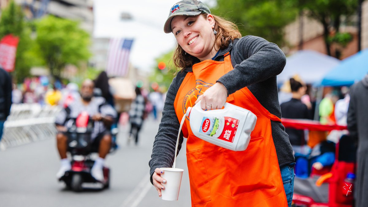 Happy 𝗡𝗮𝘁𝗶𝗼𝗻𝗮𝗹 𝗠𝗶𝗹𝗸 𝗗𝗮𝘆!  We will be pouring the milk by the gallons on May 17th at the World's Largest Pancake Breakfast!

#NationalMilkDay
#WorldsLargestPancakeBreakfast
#HPHood
#SpringfieldMA