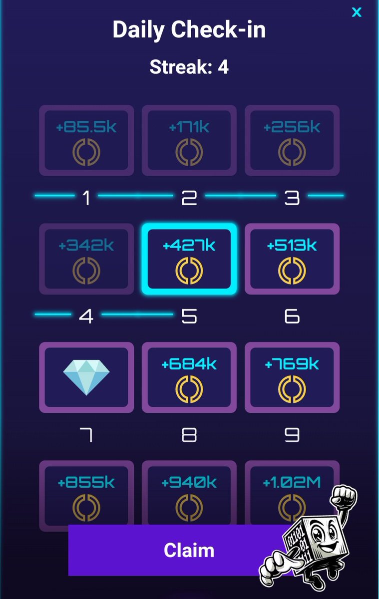 gEMPE_App's tweet photo. Just show up—that's it! 💪 

Keep your streak going and grab bigger rewards every single day! It's the easiest way to grow your coin stack—consistency pays! 🎮🔥💰 https://t.co/ZgX8EbfUFW