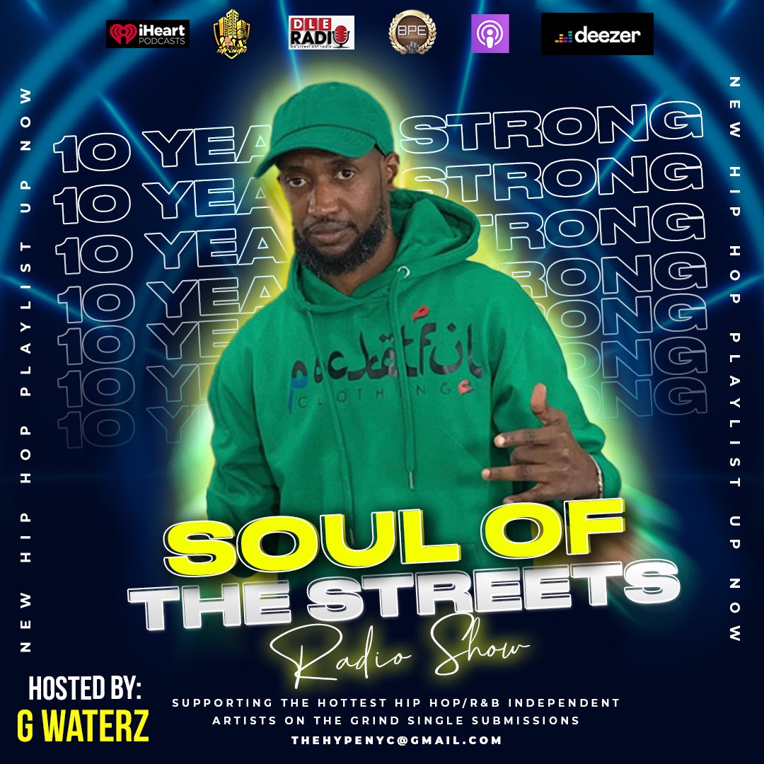 TheHypeRadioNYC's tweet image. Check Out #SouloftheStreets 1.4.25 Hip Hop Episode/Playlist #ANewDay podcasts.apple.com/us/podcast/sou… Supporting The Hottest Hip Hop Artists On Their Grind @BPEMusic #LETSGO