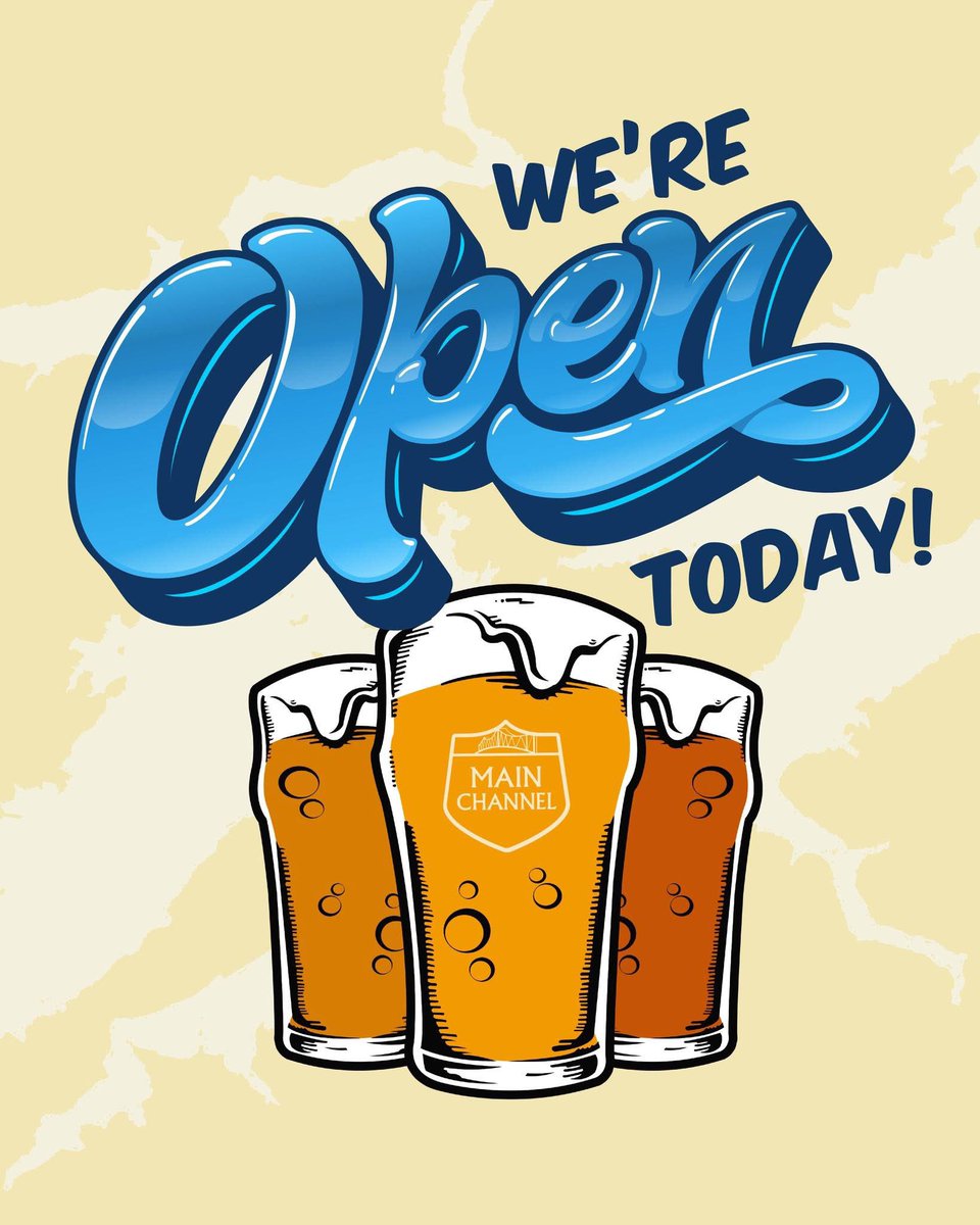 🍻 Cheers to good news! 🎉 Main Channel Brewery is back open today at our normal hours! Whether you’re in the mood for a crisp IPA or a smooth Amber Ale, we’ve got your favorites waiting. Come join us for a relaxing time with great brews and even better company.