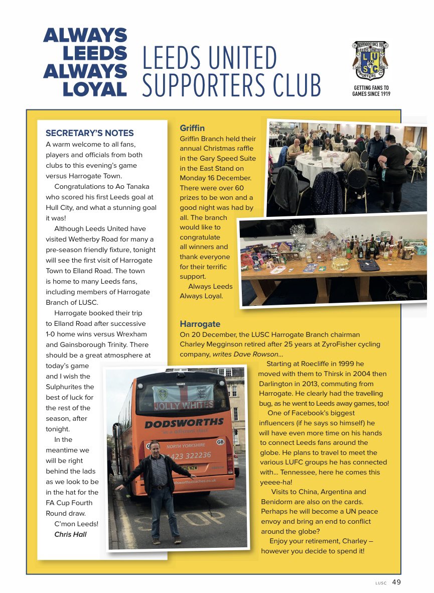 Leeds United Supporters Club tweet media