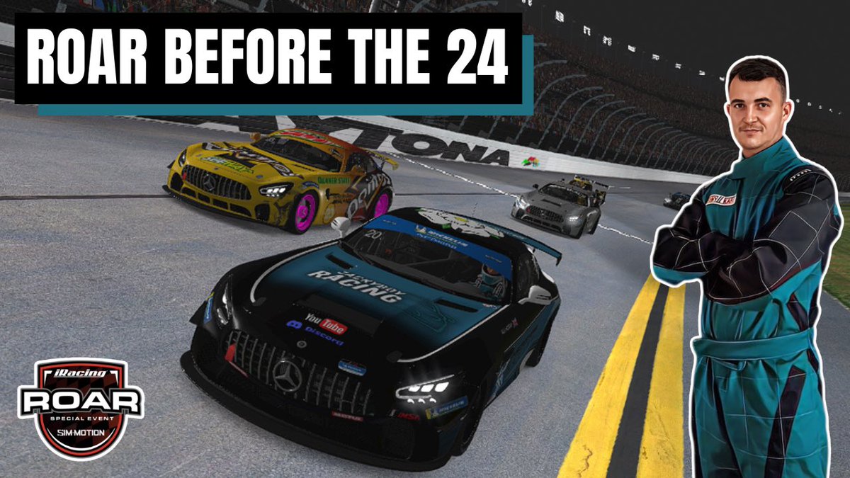 Here we go then it’s nearly time for THE ROAR BEFORE THE 24!! 

Let’s go do it again and defend the win from last year! 

youtube.com/live/qhV1GD2sY…