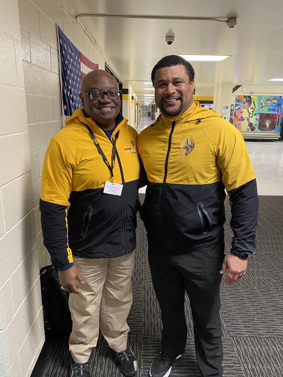 Coach Halsey and I twinning after his MS Wrestling match against East Brunswick!!  Truly a class individual!