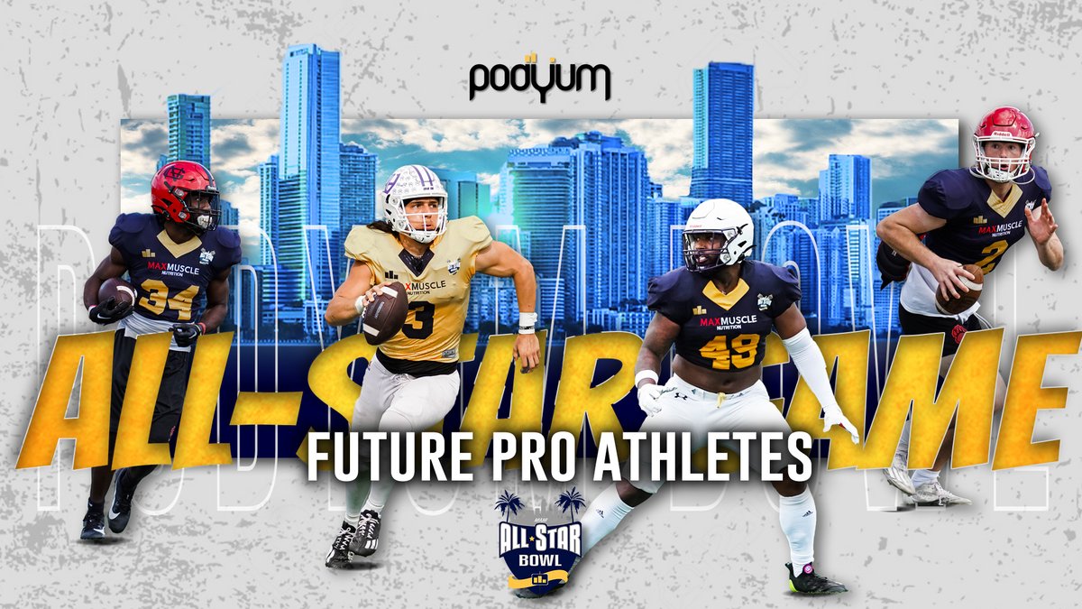 !! TOMORROW !!
Get ready for the 2025 Podyum All-Star Bowl!
📅 January 19
📍 Miami, FL
📲 Catch all the action LIVE: bit.ly/PodyumBowl25
🔥 Top college athletes are set to take the field and prove they belong in the pros. This is the future of football—don’t miss it!