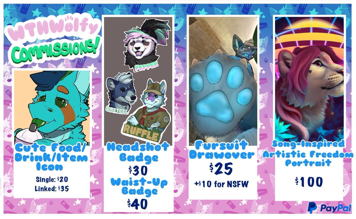 WTHWolfy's tweet photo. Looking to take on a couple of commissions! If you're interested in snagging a slot or two, DM me to claim one! 
#furry #furryart #furryfandom #commissionsopen https://t.co/LDgGXV7ysa