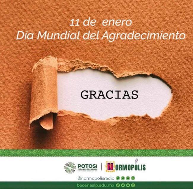 normopolisradio's tweet photo. Hoy es el Día del Agradecimiento 🌟. En #NormópolisRadio te damos las gracias 🙏 por escucharnos, leernos y acompañarnos siempre 💖. https://t.co/TzJtocIS1U