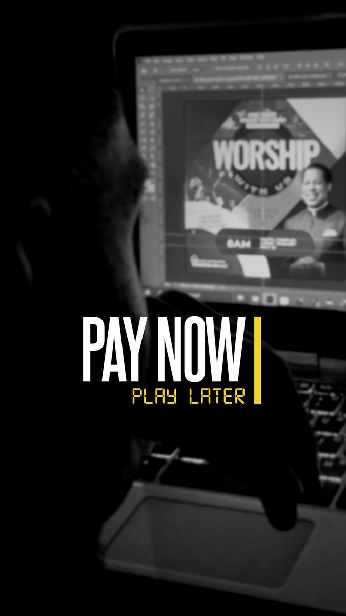vesiign's tweet photo. Pay NOW, Play Later https://t.co/RRhN6bPVZX