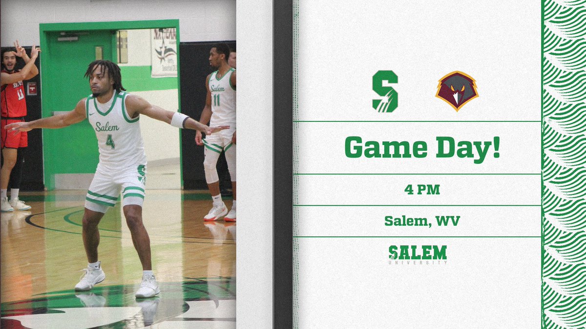 Game Day! <a href="/SalemTigerHoops/">Salem University Basketball</a>  return home for a 4 PM contest against the Charleston Golden Eagles