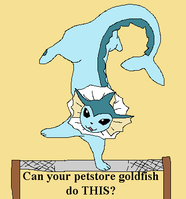 RoeRichard33476's tweet photo. Vaporeon handstands over the run of the mill goldfish https://t.co/3md6kr4ZmS