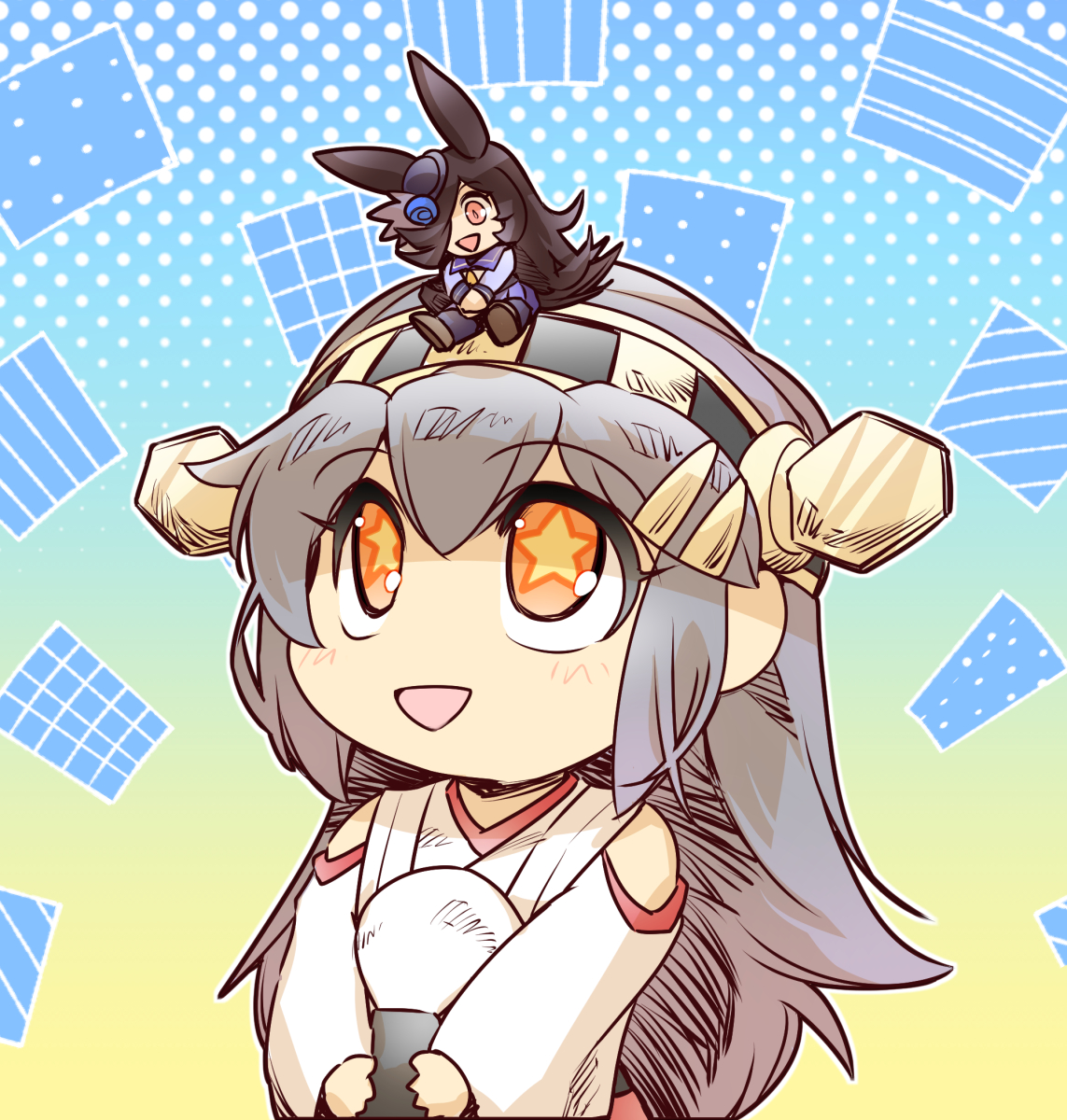ウマ娘「ライスと榛名 #ウマ娘 #艦これ 」|久彦@4/16 京都みやこめっせのイラスト