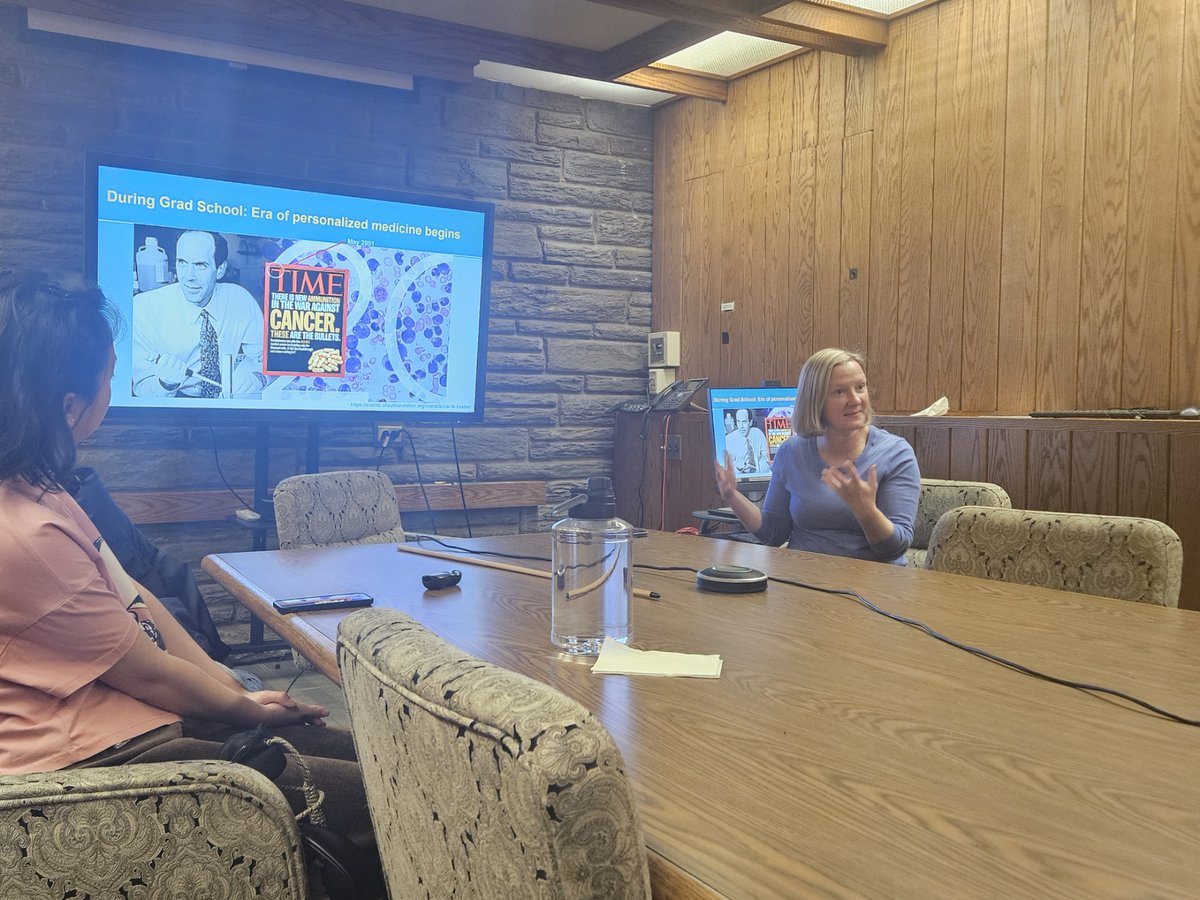 luchenlab_FCCC's tweet image. Lori Rink @Lori_Rink shares valuable interview tips and the discovery that drew her into translational science of GIST - a rare type of stroma from the GI system. She also highlights the power of team science and the collaborative environment at @FoxChaseCancer #FridayScienceClub