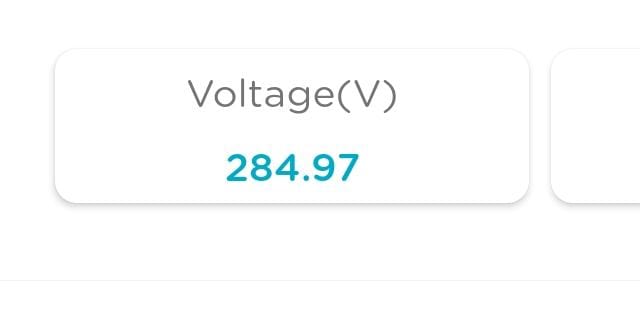 SparshRawat18's tweet photo. @1912PVVNL Extremely high Voltage in B-Block Sector 53 Noida 
Up to 290V at night. No support from @1912PVVNL https://t.co/9yQNKMxu1F