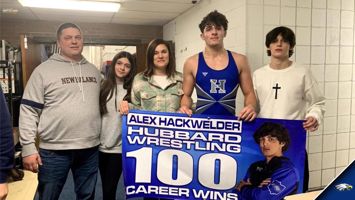 Bob Greenburg (@bobgreenburg) on Twitter photo Congratulations to Senior Alex Hackwelder who picked up his 100th career win. Alex started his career at Grove City HS and has picked up plenty of more wins in Ohio over the last 2 years at Hubbard.
📷Coach Lehman
<a href="/alexhackwelder/">Alex Hackwelder</a> <a href="/HubbardAthletes/">Hubbard Eagles</a> Congratulations to Senior Alex Hackwelder who picked up his 100th career win. Alex started his career at Grove City HS and has picked up plenty of more wins in Ohio over the last 2 years at Hubbard.
📷Coach Lehman
<a href="/alexhackwelder/">Alex Hackwelder</a> <a href="/HubbardAthletes/">Hubbard Eagles</a>