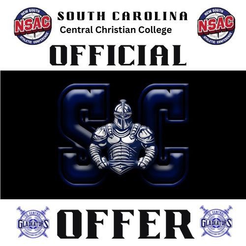 thetysonray11's tweet photo. After a great conversation with Coach Logan @SCCentralCC I’m blessed to receive my first offer from SC Central Christian College! https://t.co/6G5ba3bGcK