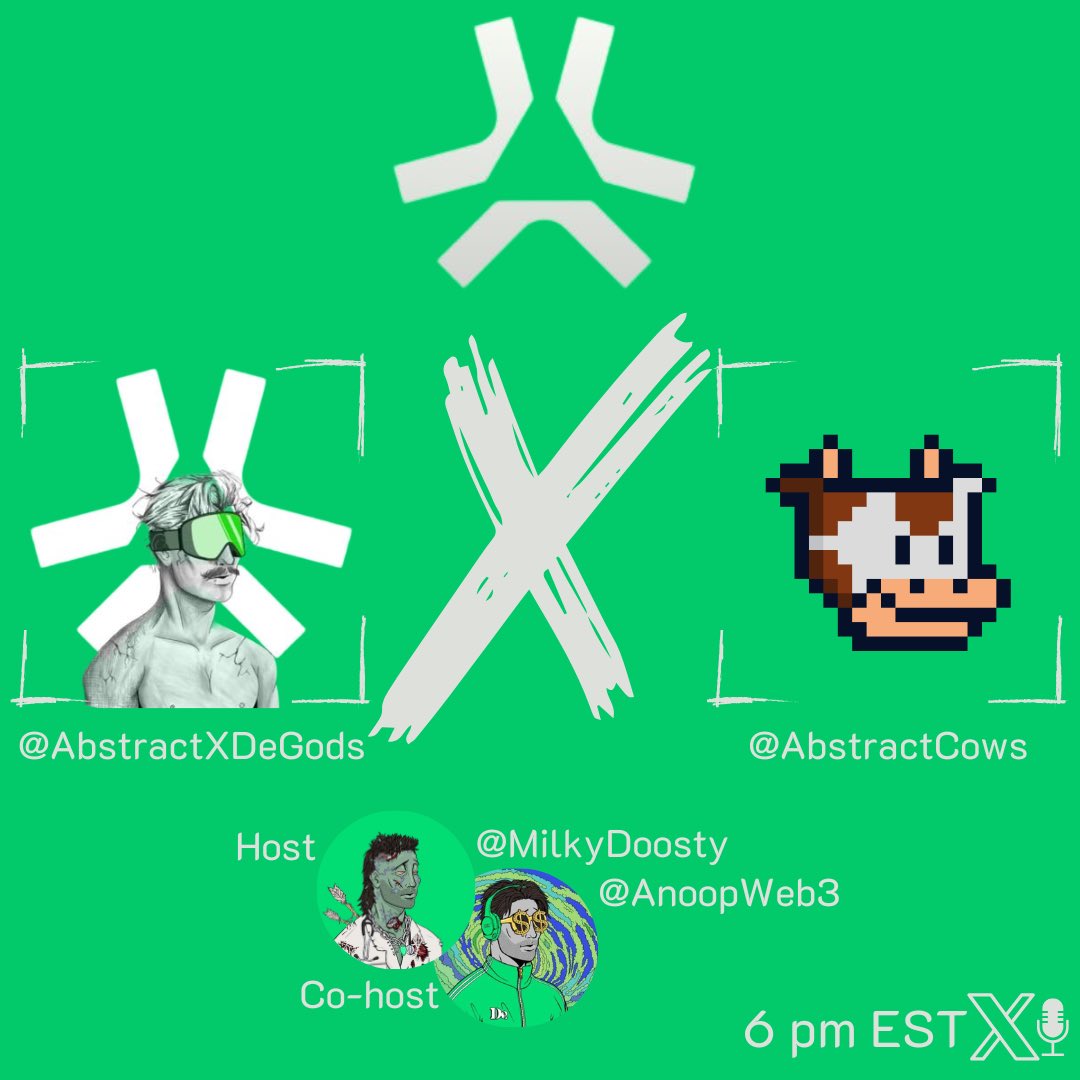 MilkyDoosty's tweet photo. ✳️ We Have A Abstract AMA ✳️

Pull Up &amp; Chop It Up. 6PM EST 💚

https://t.co/p2og6mqx8o https://t.co/gD3gIccLFm