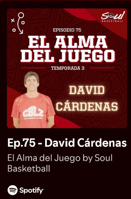 s0ulbasketball's tweet photo. Ayer día atareado para publicar pero no para la multitud de seguidores que ya se han lanzado a la escucha del episodio 7️⃣5️⃣ de #ElAlmaDelJuego con David Cárdenas. 

¿Aún lo ho has escuchado? 

Ten libreta a mano ¡importante!

https://t.co/SIIJ96zucr https://t.co/7jdXUaGxho