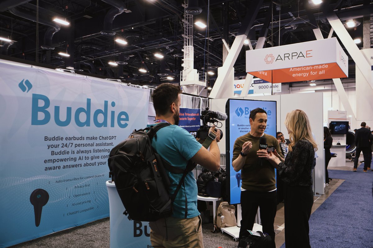 buddie_ai's tweet photo. 🎉 Last day at #CES2025!
It’s been an incredible journey showcasing Buddie to all of you. 🎧
Missed us at the show? Don’t worry—Buddie is coming to Kickstarter! 🚀
👉 https://t.co/2An0drS53C
Thank you for all the love and support at CES!  See you on Kickstarter! https://t.co/2PdzjujfWT