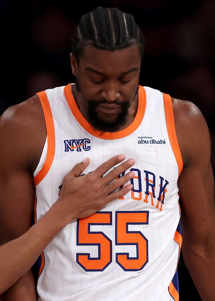 TheKnicksRecap's tweet photo. The energy Ariel Hukporti injected into the game last night should put him in place for additional minutes. One of the only bright spots for the Knicks last night. https://t.co/tVvDvHpvpM