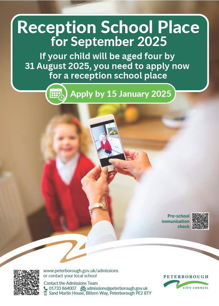 Dogsthorpe_Edu's tweet photo. If you wish your child star to #DreamBelieveShine at the #TripleGood @Dogsthorpe_Edu (part of #HamptonAcdemiesTrust) in September 2025 and have not yet applied for a place, you need to use the link below by this Wednesday (15 Jan). #peterborough #Edu
https://t.co/f7yvvTtvPF https://t.co/eNOxetNVx1