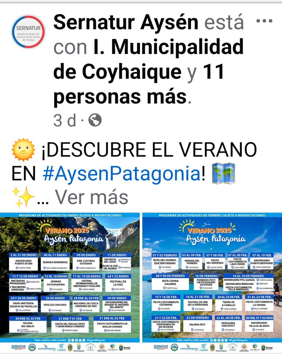 lobravoi's tweet photo. Hace 03 días @sernaturaysen @municoyhaique
@goreaysen @DPRAysen confirmaron actividades ,ayer suspende nacional de cueca 
Quien devuelve dineros a tod@s los q venían ha competir o se deciden y realizan actividad 
@Radio45Sur
@RadioGenialFM
@radiosantamaria
#coyhaique https://t.co/CK78sfYWx9