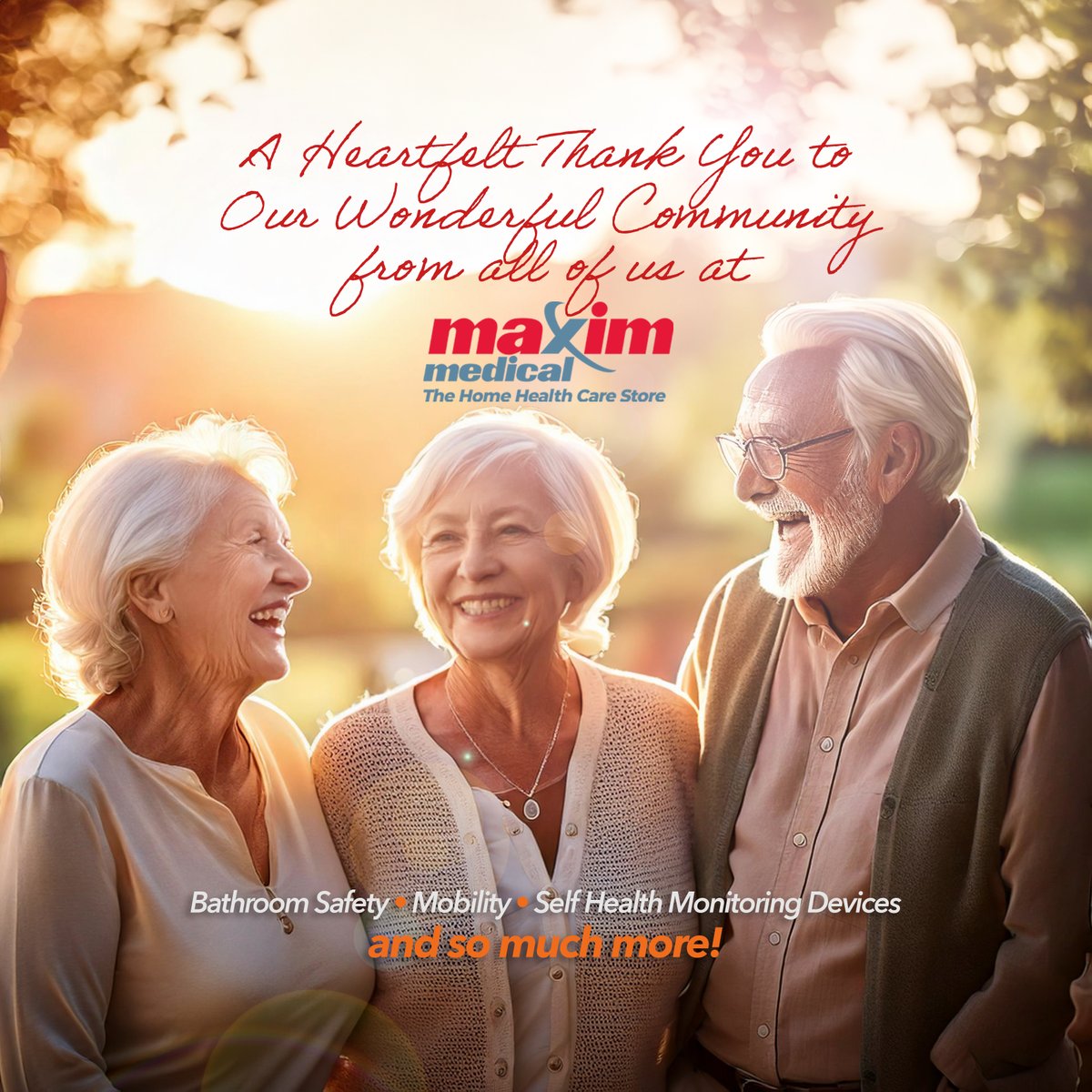 MaximMedical's tweet photo. 🙏 A heartfelt thank you to our amazing community! Your trust inspires us to provide the best in health &amp; wellness. Express gratitude—it boosts health &amp; happiness! 💙 #ThankYouDay #GratitudeMatters #MaximMedicalCares https://t.co/rCylIHNRTW