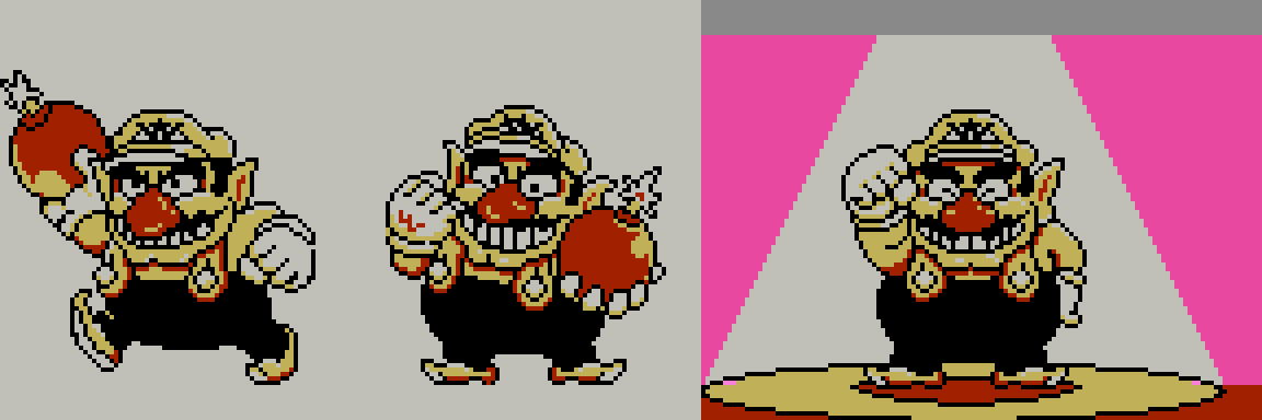 coolestfucker's tweet photo. appreciation post for all the funny little wario drawings from wario blast https://t.co/R9Qj3qINp6