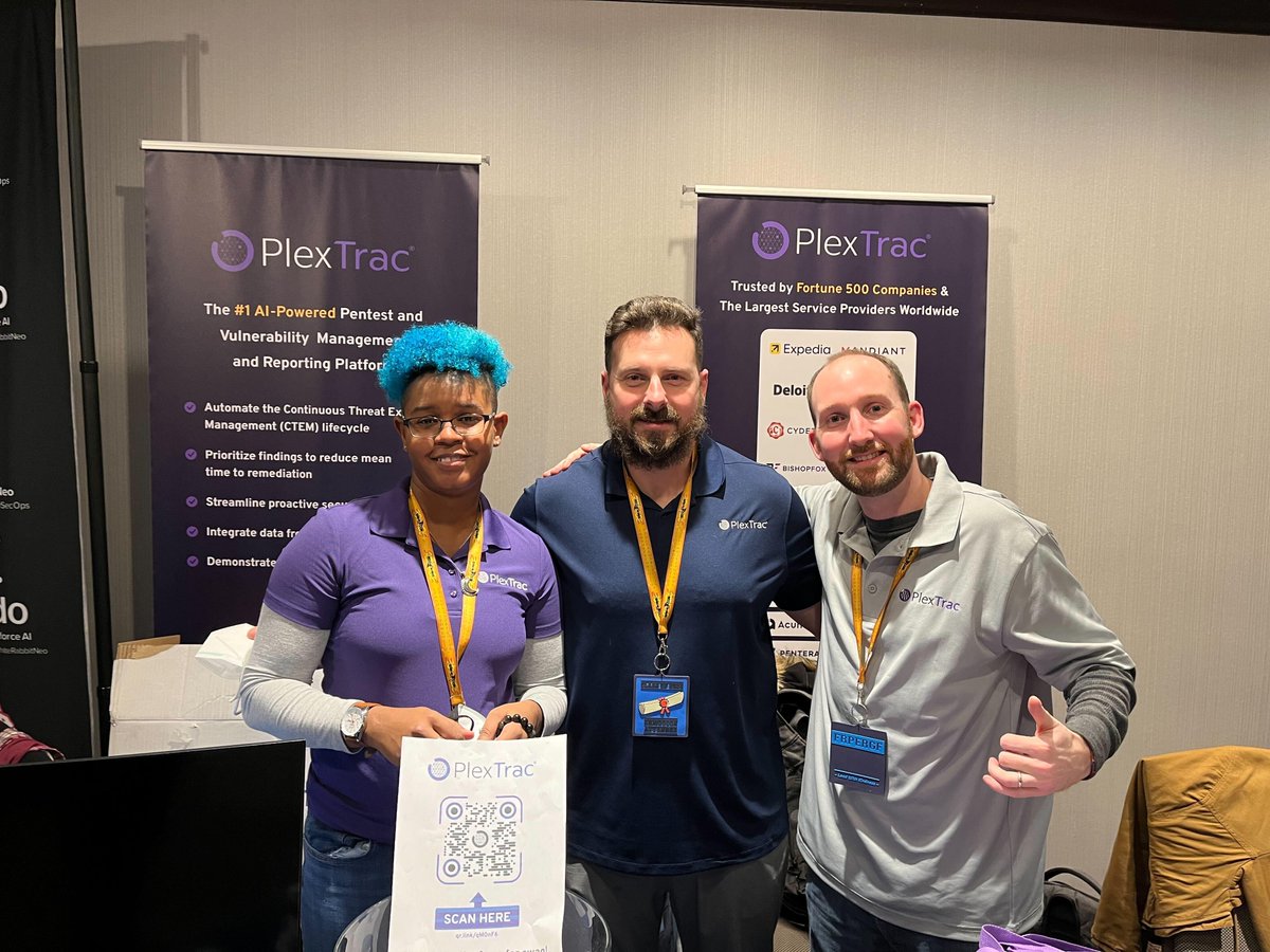 PlexTrac's tweet image. At #Shmoocon? Stop by the PlexTrac booth for a demo, swag, and a chance to win headphones! 

#Shmoocon2025 #CyberSecurityEvents