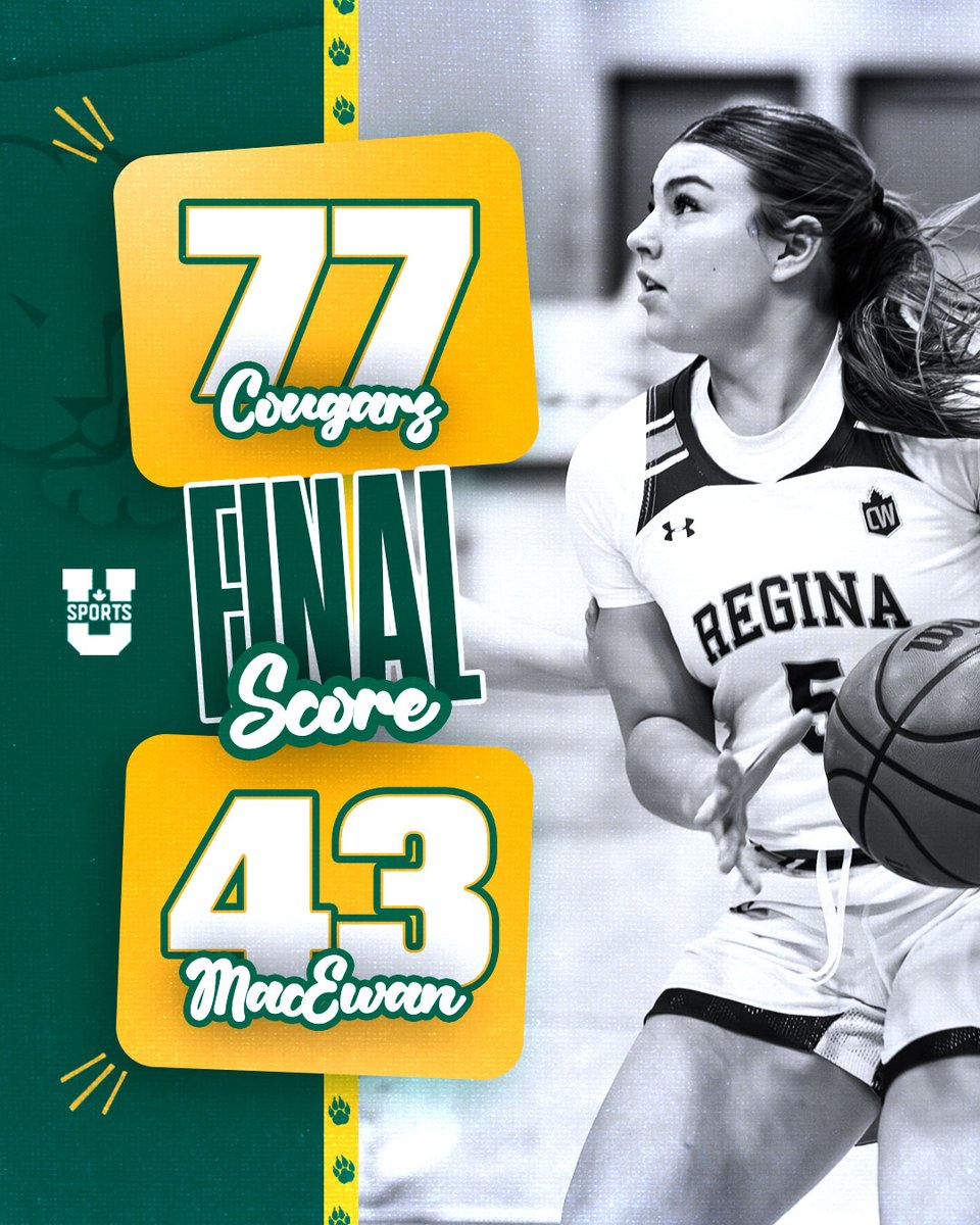 Started out 2025 on a winning note 😼

Same two teams again tonight at the CKHS! We tip off at 6:00, men's game to follow at 8:00.

🗞️ reginacougars.com/news/2025/1/10…