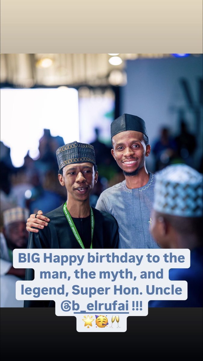 sarkin_nur's tweet photo. Happy Birthday to our esteemed Chief Hon. @B_ELRUFAI
May this special day bring you joy, happiness, and fulfillment. May your leadership continue to inspire and uplift our community.
We celebrate your dedication, wisdom and selfless service to our.
#Apcmeg @KTP92 https://t.co/zZlwniS7id
