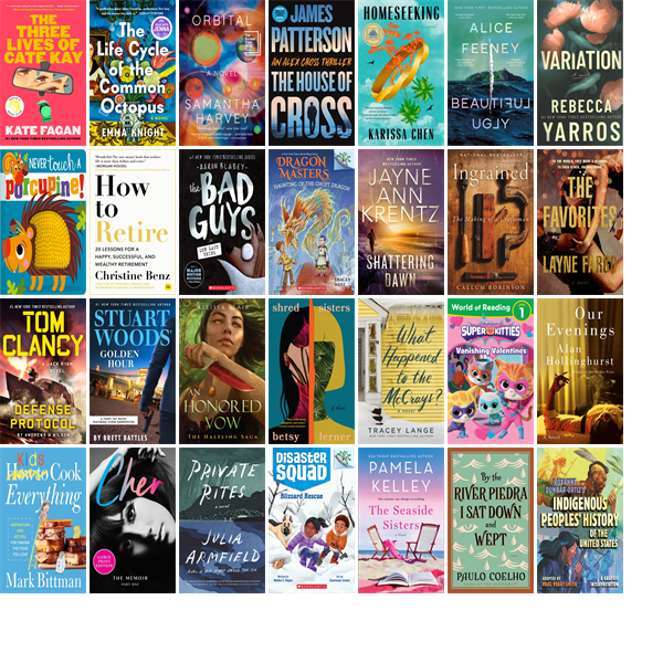 EWMLibrary's tweet photo. This week the Easthampton Public Library has 82 new books and one new movie.  New items include Super Mario Party Jamboree, Mario &amp; Luigi, The Three Lives of Cate Kay, The Legend of Zelda, The Life Cycle of the Common Octopus, and SpongeBob SquarePants. https://t.co/6Fd8BhZpDb https://t.co/71EVk1war4