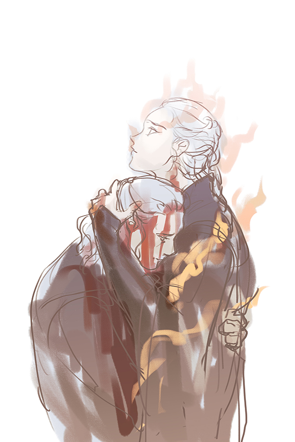 swimminpainn's tweet photo. here's a sketch i made in early december. all the wips are hunting me rn... https://t.co/MUBSaxNkPt