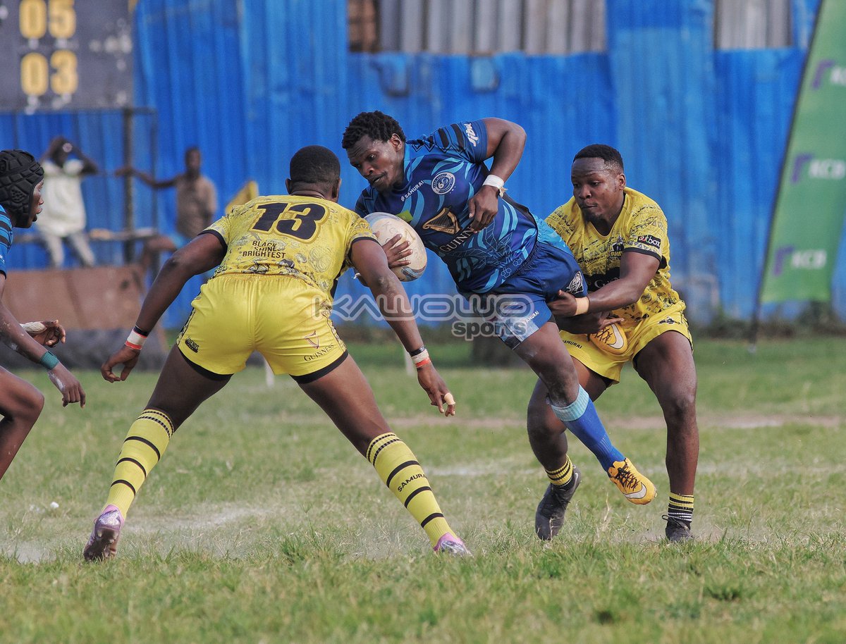 RhinosRugbyUG's tweet photo. Full time scores as we take the victory today.

13_11 @KobsrugbyUg 

#FearTheHorn🦏 
#BlackandYellow https://t.co/rRuZpIY1Kz