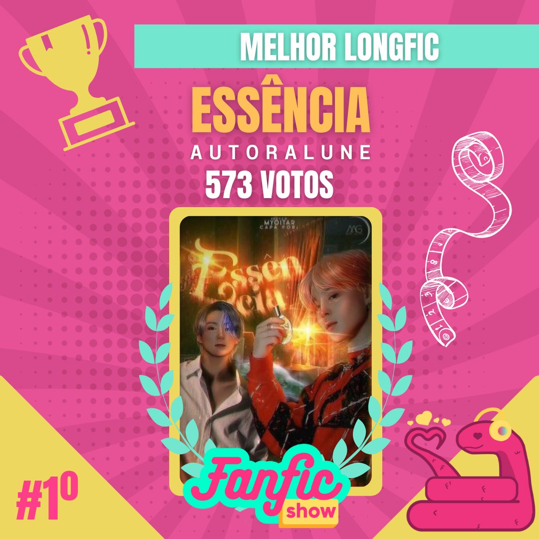 Fanfic_Show's tweet photo. 🏆 MELHOR LONGFIC

🥇 ESSÊNCIA - @LuneInfinie 

573 VOTOS https://t.co/oOTjPNon1e