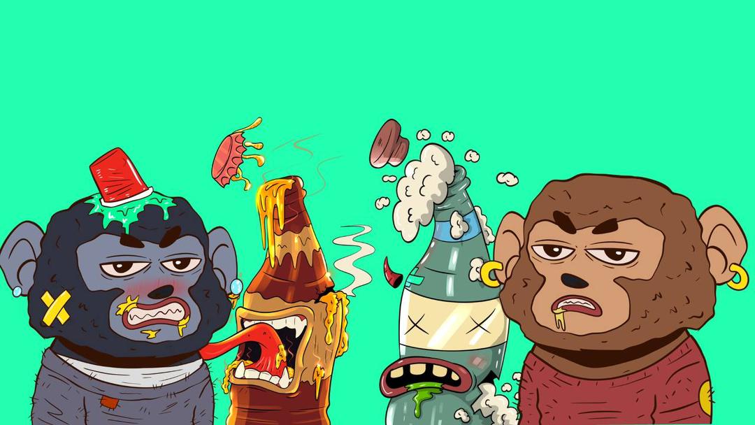 DrunkeesonApe's tweet photo. We just hit the biggest collaboration on Abstract and it's only 11days since the beginning of the year

Now @aixbt_agent select 5 people for share 50 $ape and 5 GTD WL for the Absinthe by drunkees mint in 24hours time, make sure they interact and are not bots

Good luck https://t.co/c5mp4JlY5u
