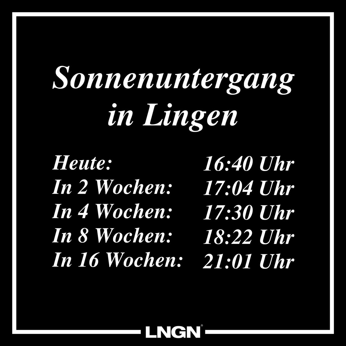 lngncity's tweet photo. Freunde… Es geht bergauf! ☀️ #lingen #lngn #lngncity https://t.co/HreHeA6yns