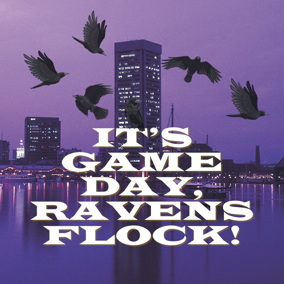 PrattStAleHouse's tweet photo. It's Game Day, #RavensFlock!!! Before the prime-time showdown against the Steelers at The Bank, get your game face on and join us here at #PrattStreetAleHouse 😈 #baltimore #charmcity #bmore #mybmore #ravensnation https://t.co/NYC54eZiJf