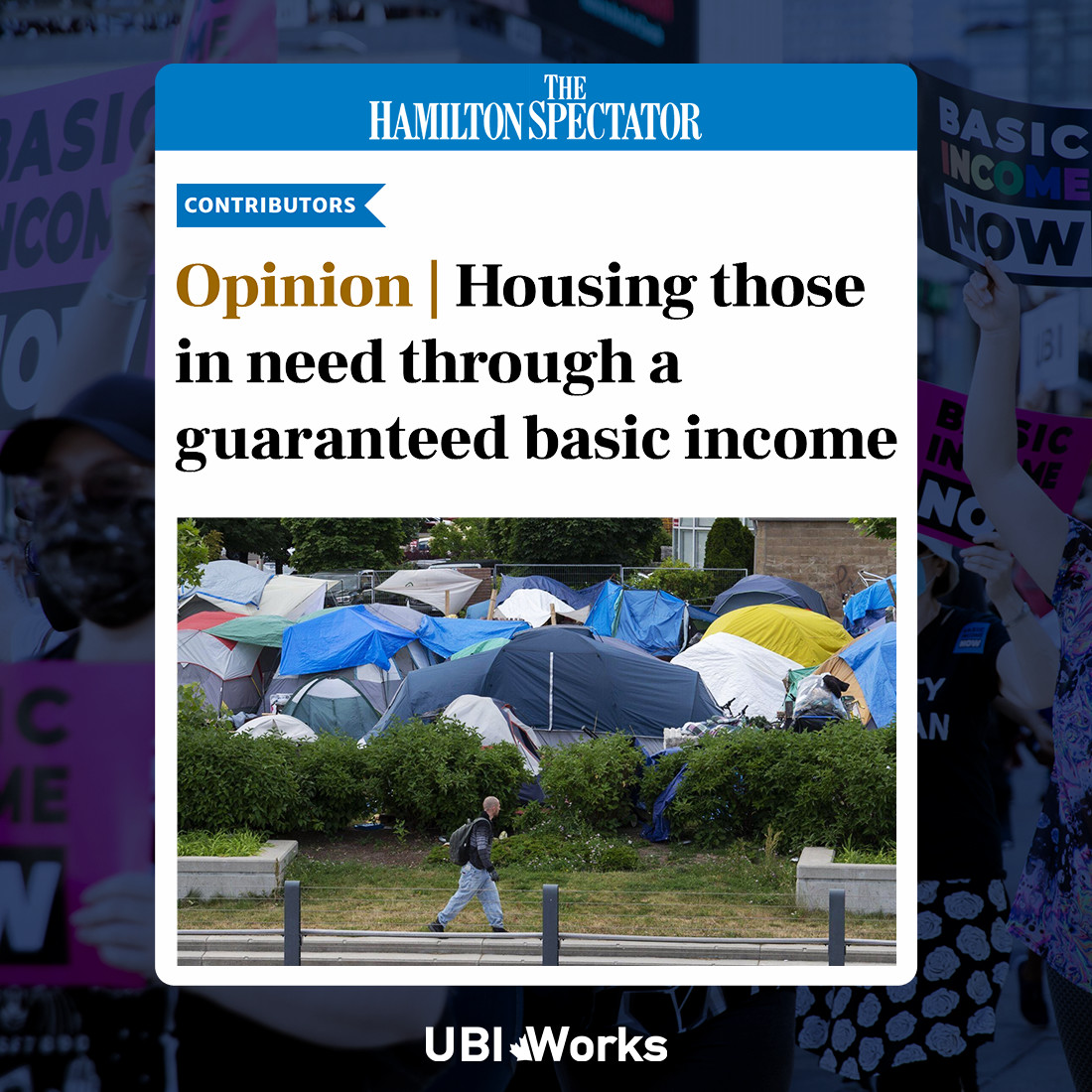 Homelessness in Canada is on the rise. Studies show that basic income is a proven, cost-effective solution that reduces homelessness and saves thousands per person in shelter costs.

Detractors ask, can we afford it?
The real question is, can we afford not to?