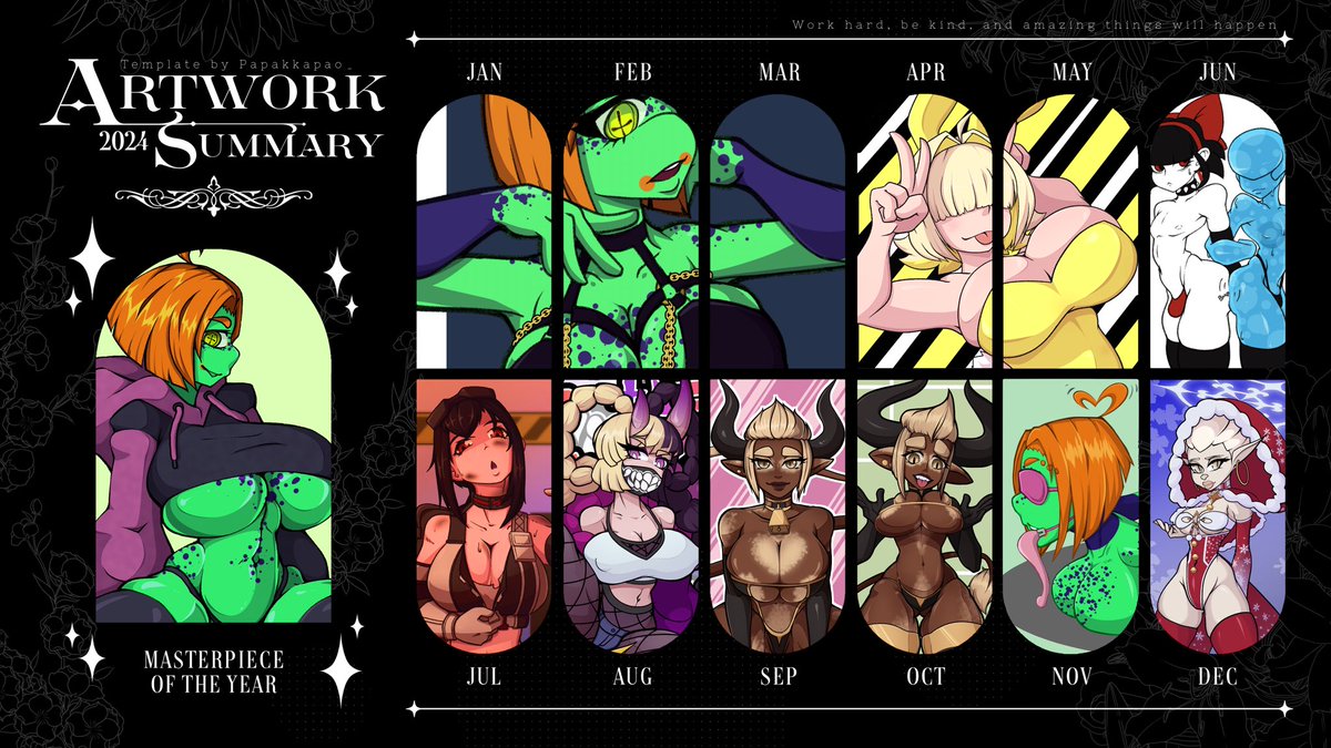 2024 Art Recap! 

I had fun this year finally! I haven’t been drawing as much as I’d like to but I’m definitely getting back into the swing of it!! 2025 gonna be a good one for ya boy, I can feel it!