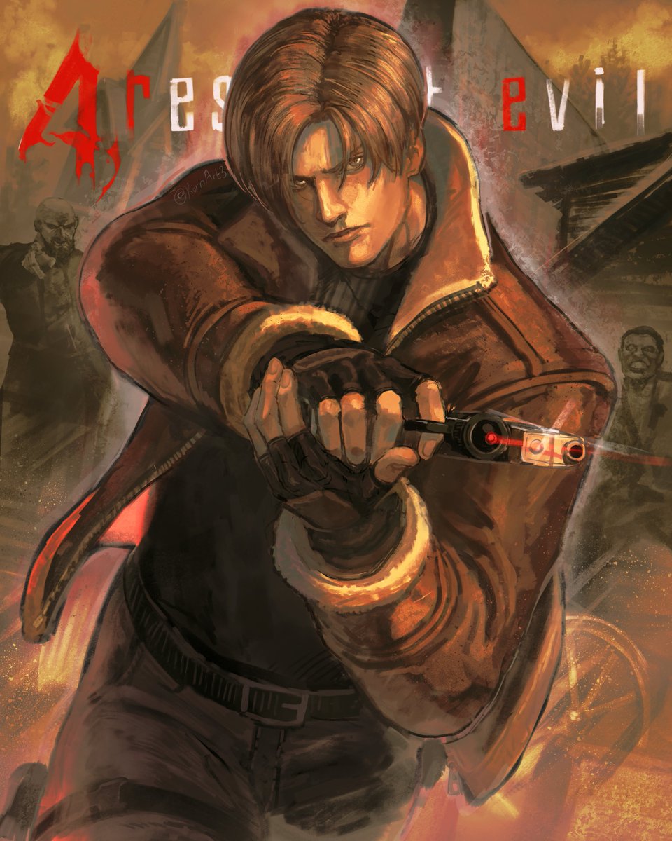 KornArt3's tweet image. HAPPY 20TH ANNIVERSARY RESIDENT EVIL 4
